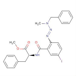 L-Phenylalanine,N-[5-iodo-2-[3-methyl-3-(phenylmethyl)-1-triazenyl]benzoyl]-, methylester