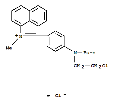 Benz[cd]indolium,2-[4-[butyl(2-chloroethyl)amino]phenyl]-1-methyl-, chloride (1:1)
