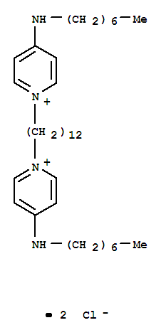 1-heptanamine, N,N'-(1,12-dodecanediyldi-1-pyridinyl-4-ylidene)bis-, hydrochloride (1:2)
