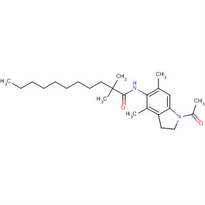 Undecanamide,N-(1-acetyl-2,3-dihydro-4,6-dimethyl-1H-indol-5-yl)-2,2-dimethyl-