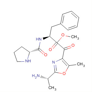 L-Phenylalanine,1-[[2-[(1S)-1-aminoethyl]-5-methyl-4-oxazolyl]carbonyl]-L-prolyl-, methylester