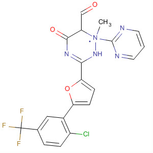 Pyrimido[5,4-e]-1,2,4-triazine-5,7(1H,6H)-dione,3-[5-[2-chloro-5-(trifluoromethyl)phenyl]-2-furanyl]-1,6-dimethyl-