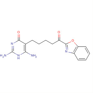 4(1H)-Pyrimidinone, 2,6-diamino-5-[5-(2-benzoxazolyl)-5-oxopentyl]-