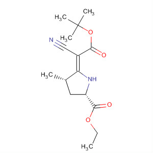 L-Proline, 5-[1-cyano-2-(1,1-dimethylethoxy)-2-oxoethylidene]-4-methyl-,ethyl ester, (4S,5Z)-