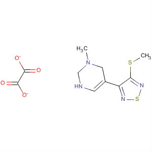 Pyrimidine,1,2,3,6-tetrahydro-1-methyl-5-[4-(methylthio)-1,2,5-thiadiazol-3-yl]-,ethanedioate (1:1)