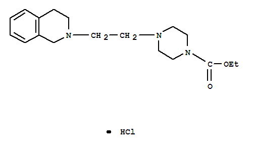 1-Piperazinecarboxylicacid, 4-[2-(3,4-dihydro-2(1H)-isoquinolinyl)ethyl]-, ethyl ester, hydrochloride(1:1)