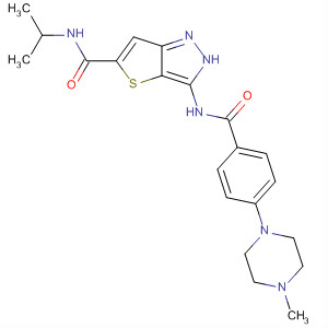 1H-Thieno[3,2-c]pyrazole-5-carboxamide,N-(1-methylethyl)-3-[[4-(4-methyl-1-piperazinyl)benzoyl]amino]-