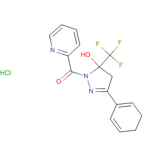 1H-Pyrazol-5-ol,4,5-dihydro-3-phenyl-1-(2-pyridinylcarbonyl)-5-(trifluoromethyl)-,monohydrochloride