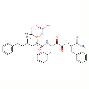 Carbamic acid,[(1S)-1-[[[(1S)-3-[[(1S)-2-amino-2-imino-1-(phenylmethyl)ethyl]amino]-2,3-dioxo-1-(phenylmethyl)propyl]amino]carbonyl]-3-methylbutyl]-,phenylmethyl ester