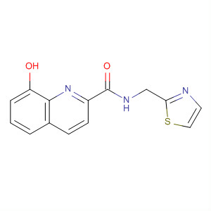 2-Quinolinecarboxamide, 8-hydroxy-N-(2-thiazolylmethyl)-