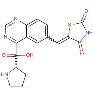 L-Proline, 1-[6-[(2,4-dioxo-5-thiazolidinylidene)methyl]-4-quinazolinyl]-