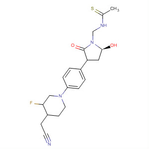 Ethanethioamide,N-[[(5S)-3-[4-[4-(cyanomethyl)-3-fluoro-1-piperidinyl]phenyl]-2-oxo-5-oxazolidinyl]methyl]-