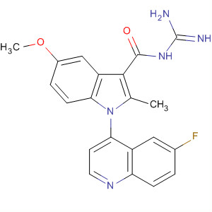 1H-Indole-3-carboxamide,N-(aminoiminomethyl)-1-(6-fluoro-4-quinolinyl)-5-methoxy-2-methyl-