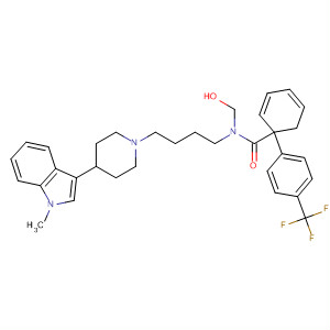 [1,1'-Biphenyl]-4-carboxamide,2-(hydroxymethyl)-N-[4-[4-(1-methyl-1H-indol-3-yl)-1-piperidinyl]butyl]-4'-(trifluoromethyl)-
