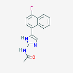 Acetamide, N-[4-(4-fluoro-1-naphthalenyl)-1H-imidazol-2-yl]-