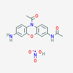 Acetamide, N-(10-acetyl-7-amino-10H-phenoxazin-3-yl)-, mononitrate