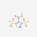 4-Isothiazolecarboxylic acid, 3,5-bis(methylsulfonyl)-, methyl ester