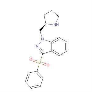 1H-Indazole, 3-(phenylsulfonyl)-1-[(2R)-2-pyrrolidinylmethyl]-