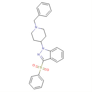 1H-Indazole, 1-[1-(phenylmethyl)-4-piperidinyl]-3-(phenylsulfonyl)-