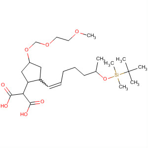 Propanedioic acid,[2-[6-[[(1,1-dimethylethyl)dimethylsilyl]oxy]-1-heptenyl]-4-[(2-methoxyethoxy)methoxy]cyclopentyl]-