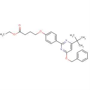 Butanoic acid,4-[4-[4-(1,1-dimethylethyl)-6-(phenylmethoxy)-2-pyrimidinyl]phenoxy]-,ethyl ester