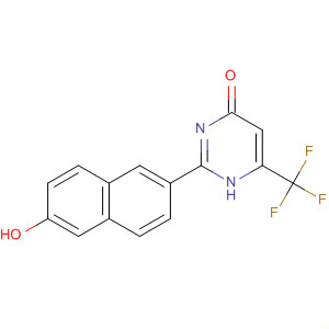 4(1H)-Pyrimidinone, 2-(6-hydroxy-2-naphthalenyl)-6-(trifluoromethyl)-