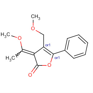 2(3H)-Furanone,dihydro-3-(1-methoxyethylidene)-4-(methoxymethyl)-5-phenyl-,(4R,5S)-rel-