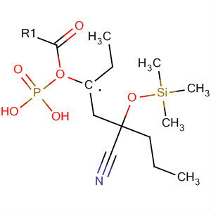 Phosphonic acid, [3-cyano-3-[(trimethylsilyl)oxy]butyl]-, diethyl ester