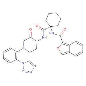 2-Benzofurancarboxamide,N-[1-[[[3-oxo-1-[2-(1H-tetrazol-1-yl)phenyl]-4-piperidinyl]amino]carbonyl]cyclohexyl]-