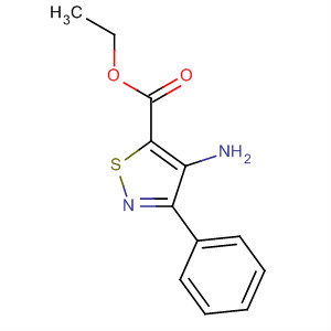 5-Isothiazolecarboxylic acid, 4-amino-3-phenyl-, ethyl ester