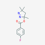 3,5,5-trimethyl-4,5-dihydro-3H-pyrazol-3-yl 4-fluorobenzoate