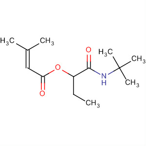 2-Butenoic acid, 3-methyl-, 1-[[(1,1-dimethylethyl)amino]carbonyl]propylester