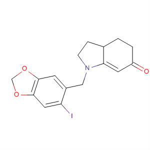 6H-Indol-6-one,1,2,3,3a,4,5-hexahydro-1-[(6-iodo-1,3-benzodioxol-5-yl)methyl]-