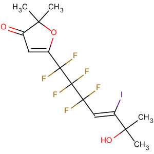 3(2H)-Furanone,5-[(4Z)-1,1,2,2,3,3-hexafluoro-6-hydroxy-5-iodo-6-methyl-4-heptenyl]-2,2-dimethyl-