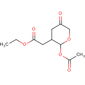 2H-Pyran-3-acetic acid, a-acetyltetrahydro-2-hydroxy-5-oxo-, ethylester