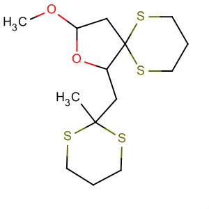 2-Oxa-6,10-dithiaspiro[4.5]decane,3-methoxy-1-[(2-methyl-1,3-dithian-2-yl)methyl]-