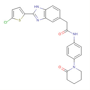 1H-Benzimidazole-5-acetamide,2-(5-chloro-2-thienyl)-N-[4-(2-oxo-1-piperidinyl)phenyl]-