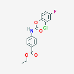 ETHYL 4-[(2-CHLORO-4-FLUORO-PHENOXY)CARBONYLAMINO]BENZOATE