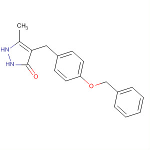 3H-Pyrazol-3-one,1,2-dihydro-5-methyl-4-[[4-(phenylmethoxy)phenyl]methyl]-