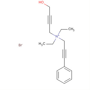 2-Butyn-1-aminium, N,N-diethyl-4-hydroxy-N-(3-phenyl-2-propynyl)-,bromide