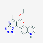 6-[6-(ethoxycarbonyl)-5-methyl-1,7-dihydrotetrazolo[1,5-a]pyrimidin-7-yl]quinolinium