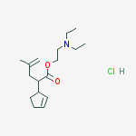 2-(diethylamino)ethyl 2-cyclopent-2-en-1-yl-4-methylpent-4-enoate hydrochloride