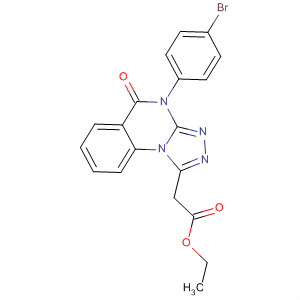 [1,2,4]Triazolo[4,3-a]quinazoline-1-acetic acid,4-(4-bromophenyl)-4,5-dihydro-5-oxo-, ethyl ester