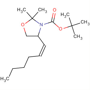 3-Oxazolidinecarboxylic acid, 4-(1Z)-1-hexenyl-2,2-dimethyl-,1,1-dimethylethyl ester, (4R)-