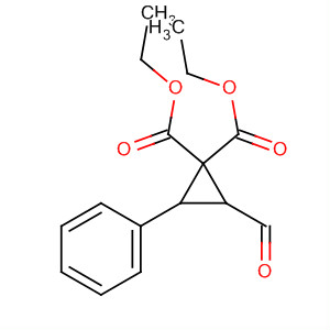 1,1-Cyclopropanedicarboxylic acid, 2-formyl-3-phenyl-, diethyl ester,trans-