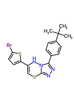 6-(5-bromothiophen-2-yl)-3-(4-tert-butylphenyl)-5H-[1,2,4]triazolo[3,4-b][1,3,4]thiadiazine