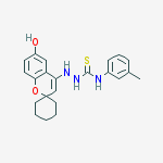 2-(6-hydroxyspiro[chromene-2,1'-cyclohexan]-4-yl)-N-(3-methylphenyl)hydrazinecarbothioamide