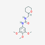1-(tetrahydro-2H-pyran-2-ylmethyl)-3-(3,4,5-trimethoxyphenyl)urea