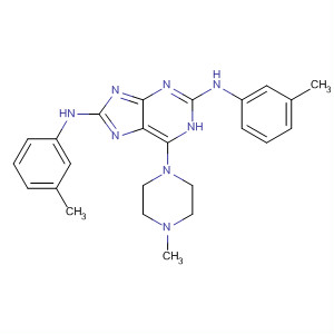1H-Purine-2,8-diamine,N,N'-bis(3-methylphenyl)-6-(4-methyl-1-piperazinyl)-