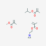 2-Propenoic acid, 2-methyl-, 2-(1-aziridinyl)ethyl ester, polymer with methyl 2-methyl-2-propenoate and 2-methylpropyl 2-methyl-2-propenoate